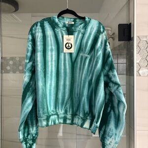 Madhappy Green Tie-Dye Sweatshirt